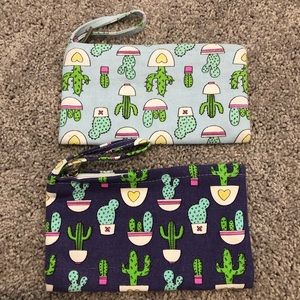 Cactus zipper pouches